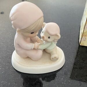 Precious Moments Pink and Cream Figurine
